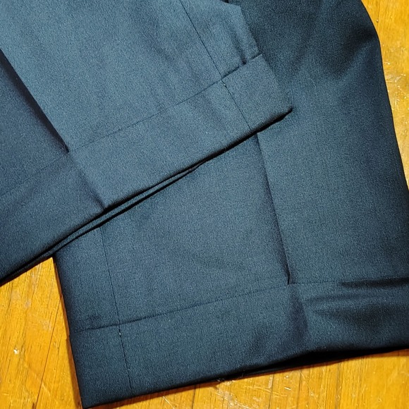 Jos A Bank Tailored Fit Men Navy Wool Dress Pants Size 34x31 - Picture 7 of 10